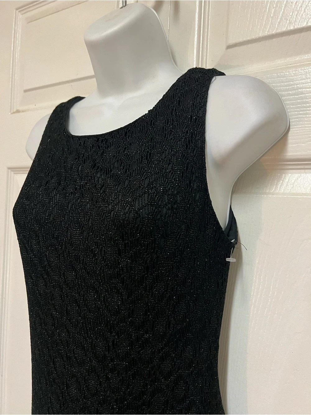 Harlow Petite Black Lace Overlay Dress